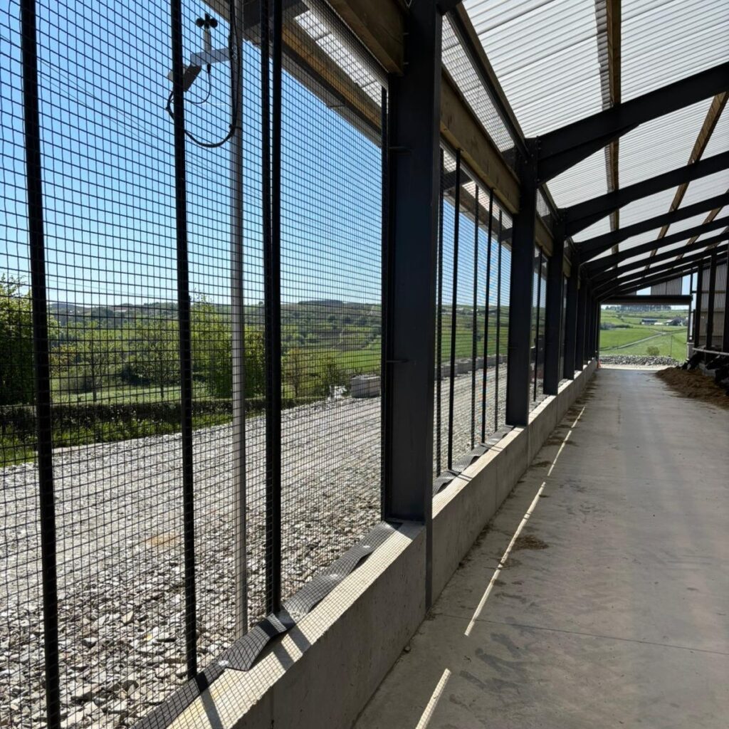 New diary unit and cattle shed cladded with heatguard polycarbonate roof cladding